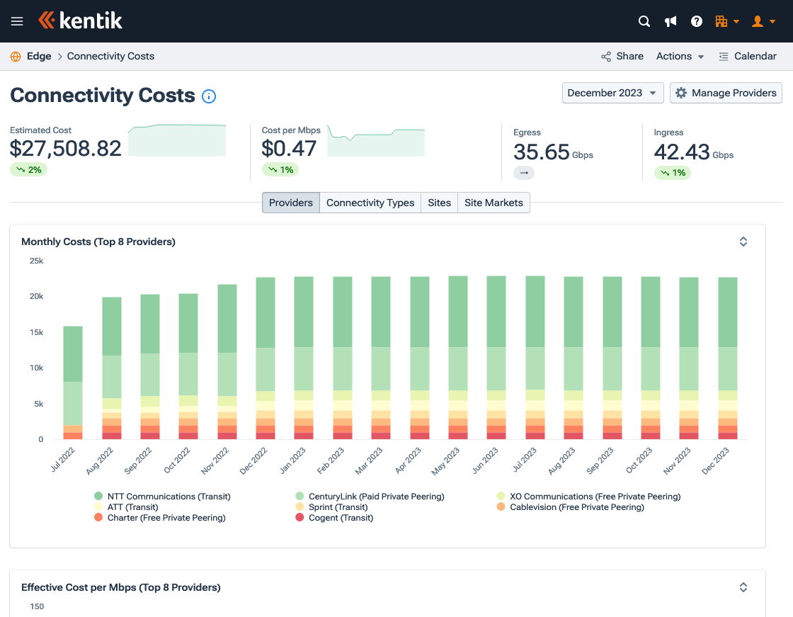 The Connectivity Costs landing page.