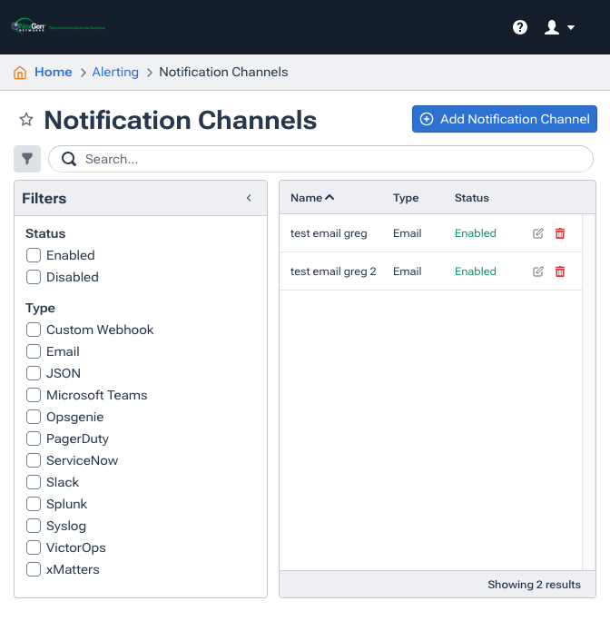 Notifications enable you to define channels via which your MKP portal can communicate with users.